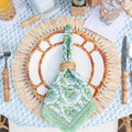 Green Floral Napkins - Set of 4