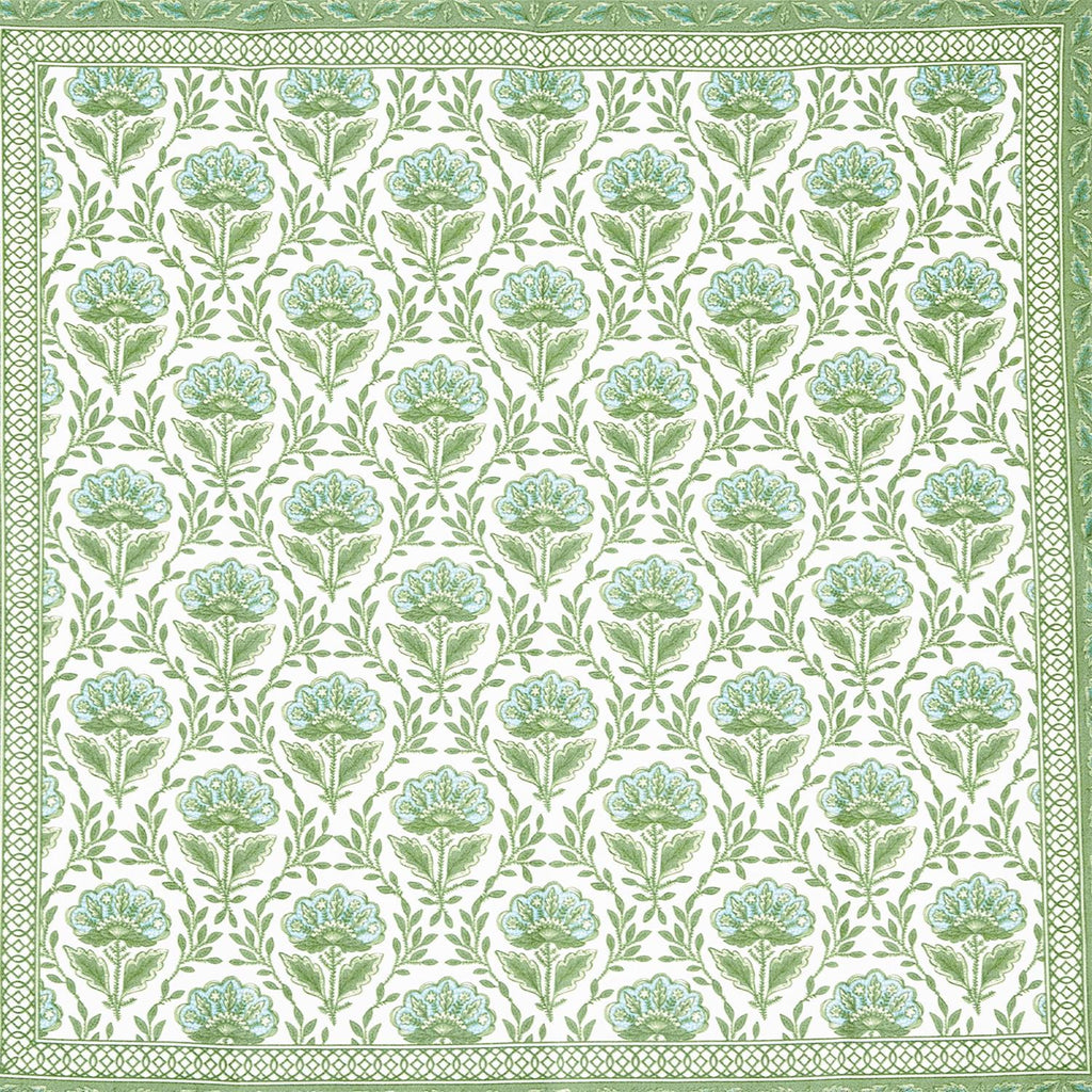 Green Floral Napkins - Set of 4