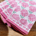 Pink Hydrangea Napkins - Set of 4