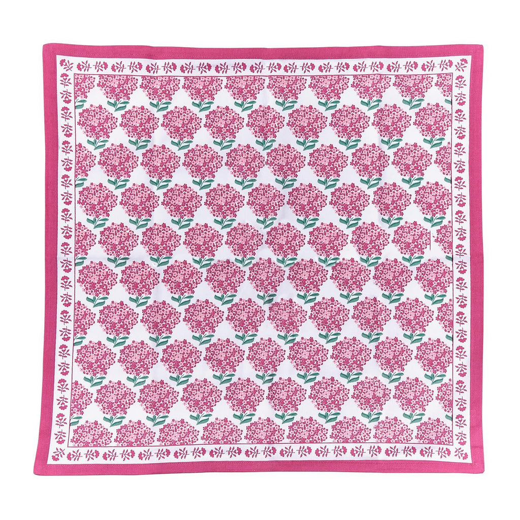 Pink Hydrangea Napkins - Set of 4