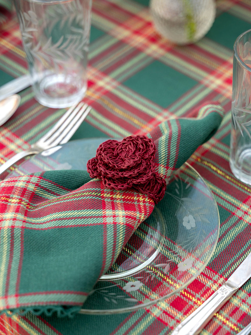 Raffia Napkin Ring - Set of 4