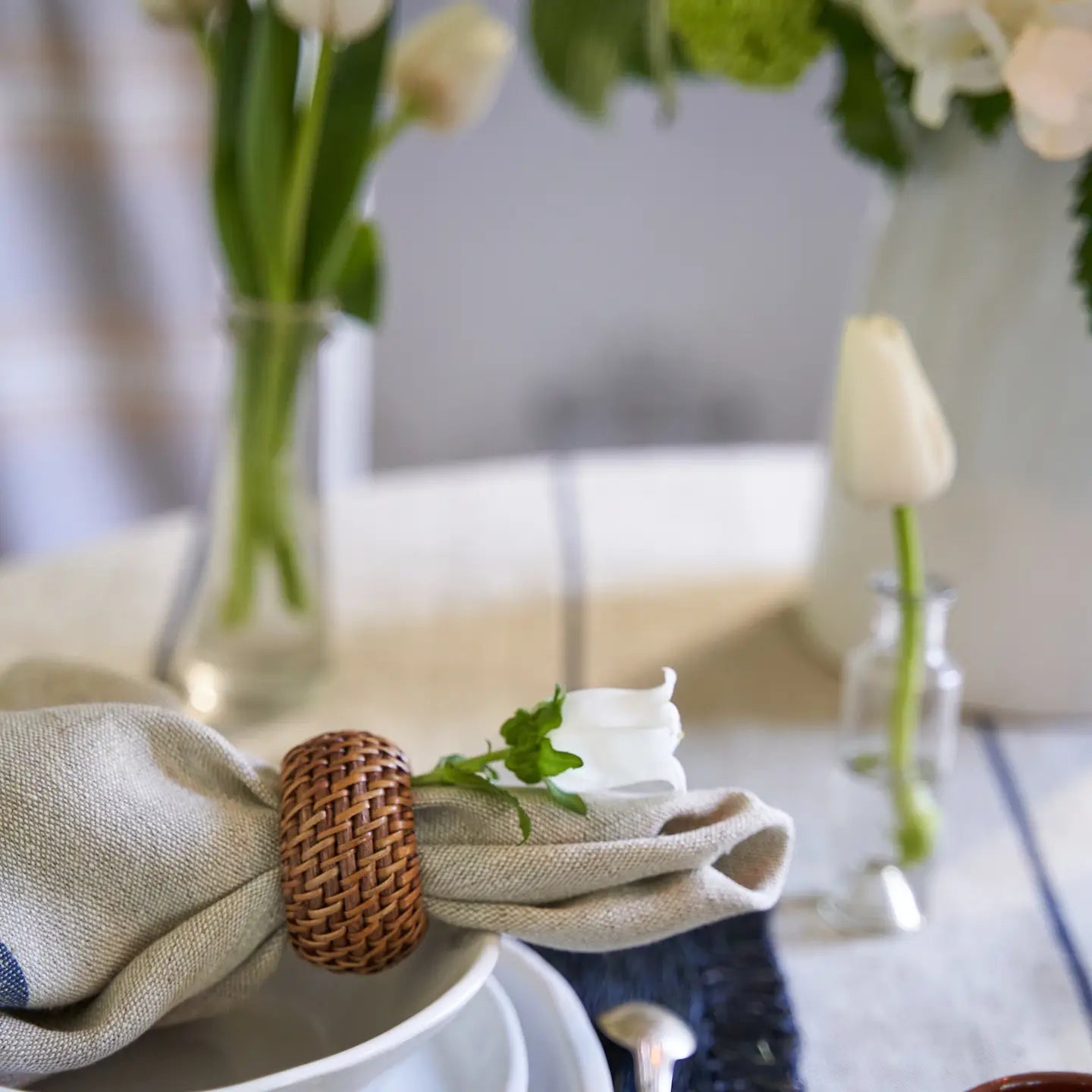 Eclipse Natural Napkin Ring - Set of 4