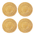 Circolo Abaca Mustard 15" Round - Set of 4