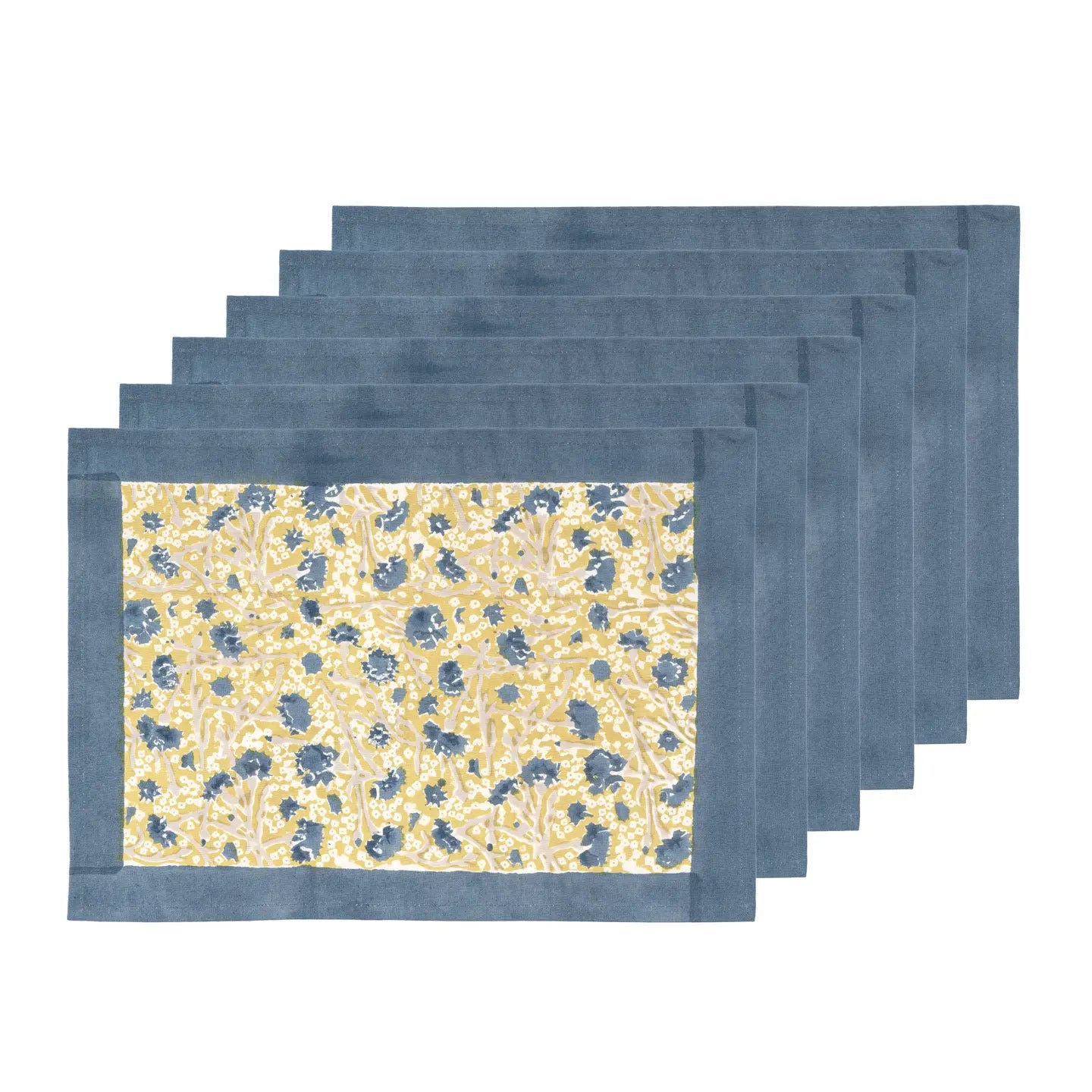 Meadows Blue & Green Placemats - Set of 6