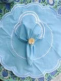 Embroidered Square Napkins or Placemat - Set of 2