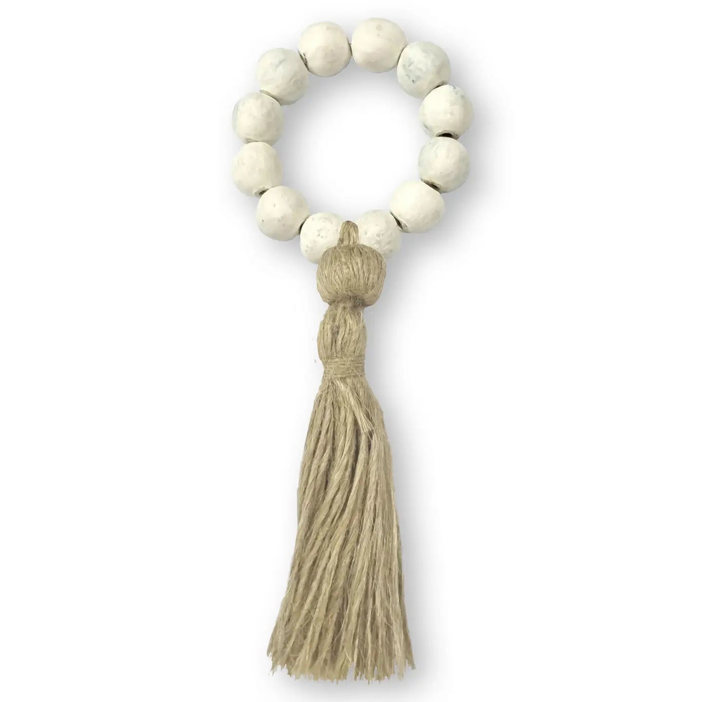 Terracotta Bead with Jute Napkin Ring - Set of 4