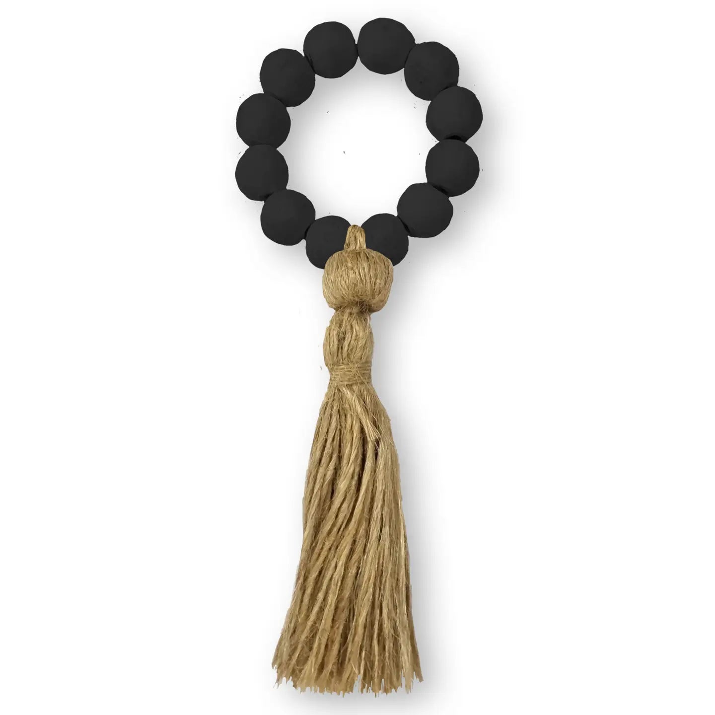 Terracotta Bead with Jute Napkin Ring - Set of 4