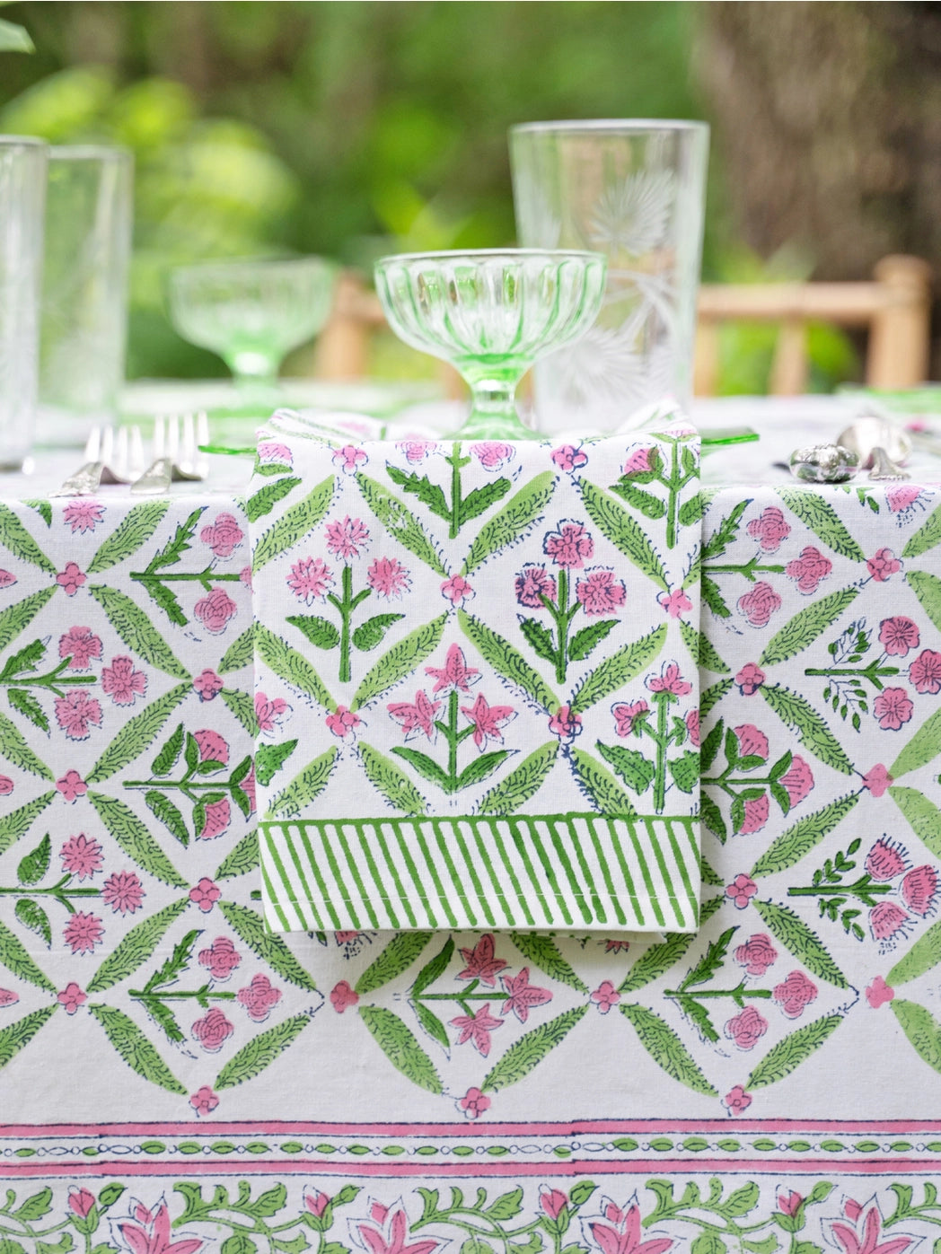 Gazebo Block Print Napkin - Set of 4