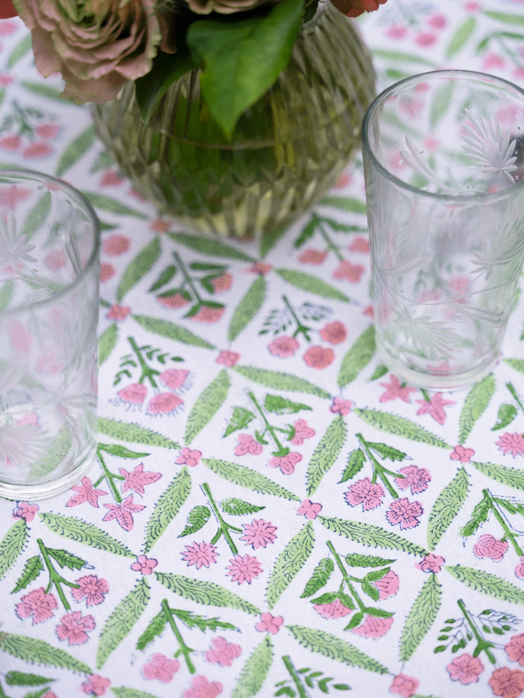 Gazebo Block Print Tablecloth