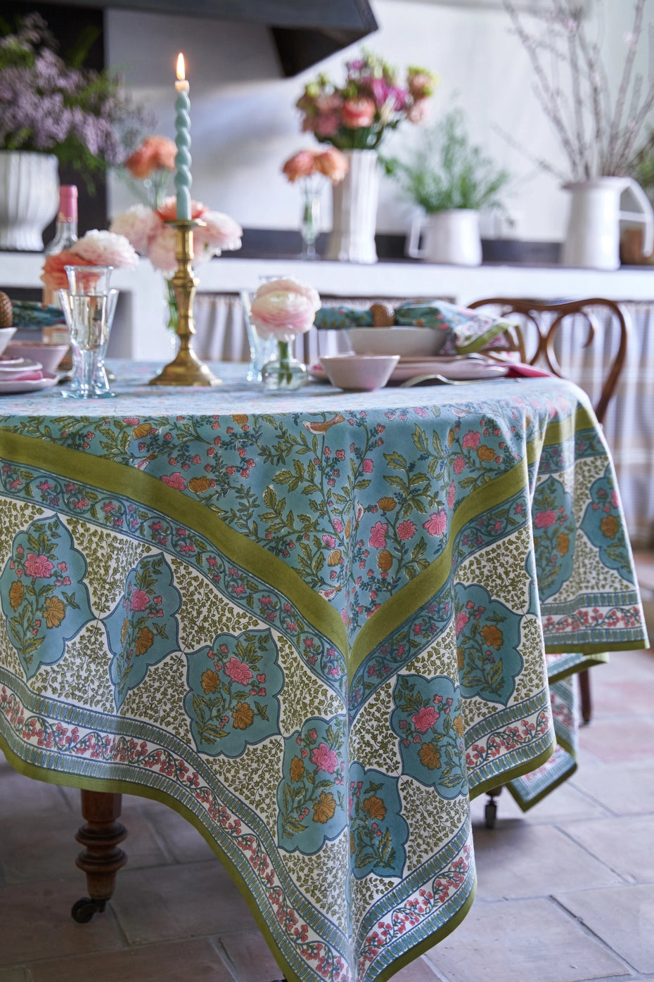 Giverny Multicolor Tablecloth