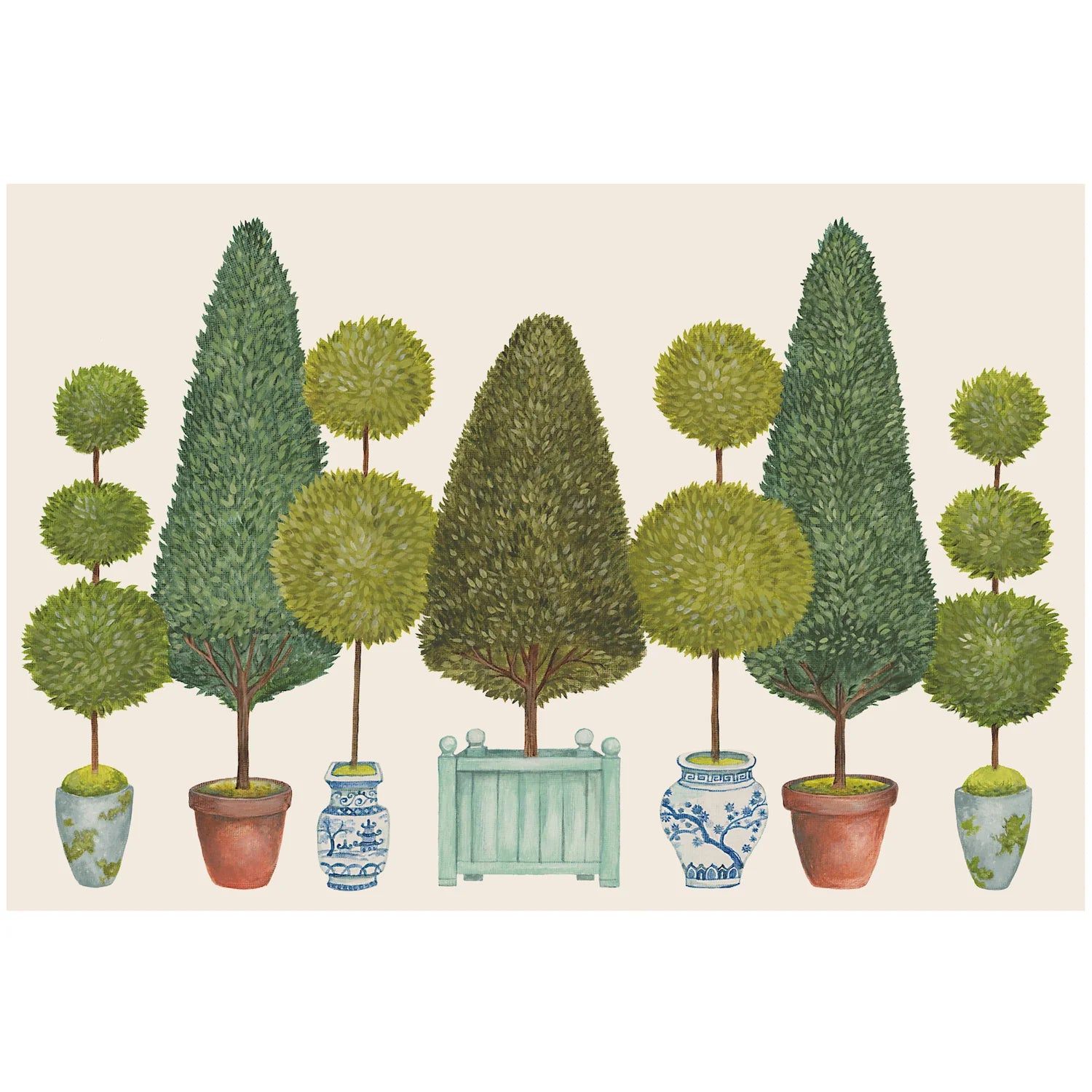 Botanical Paper Placemats Pad of 24