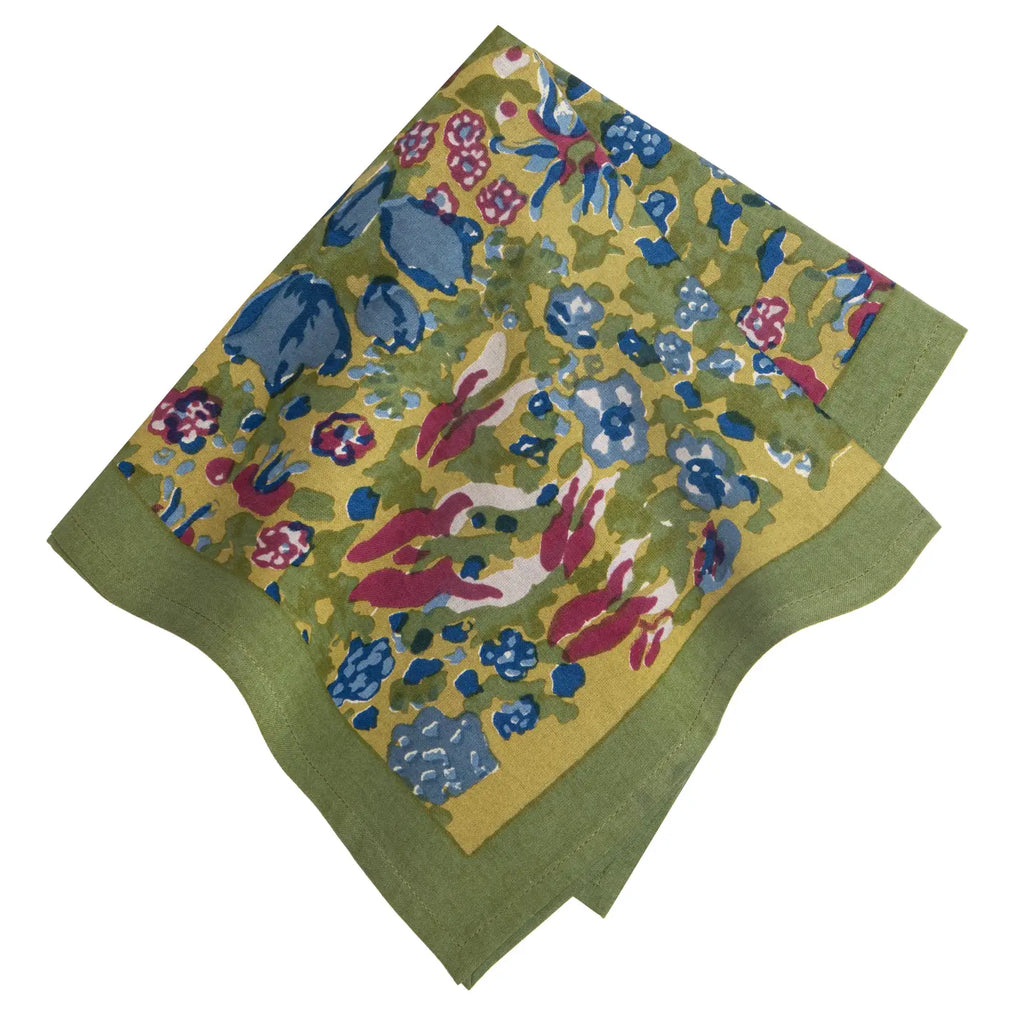 Jardin Blue & Vert Napkin - Set of 6