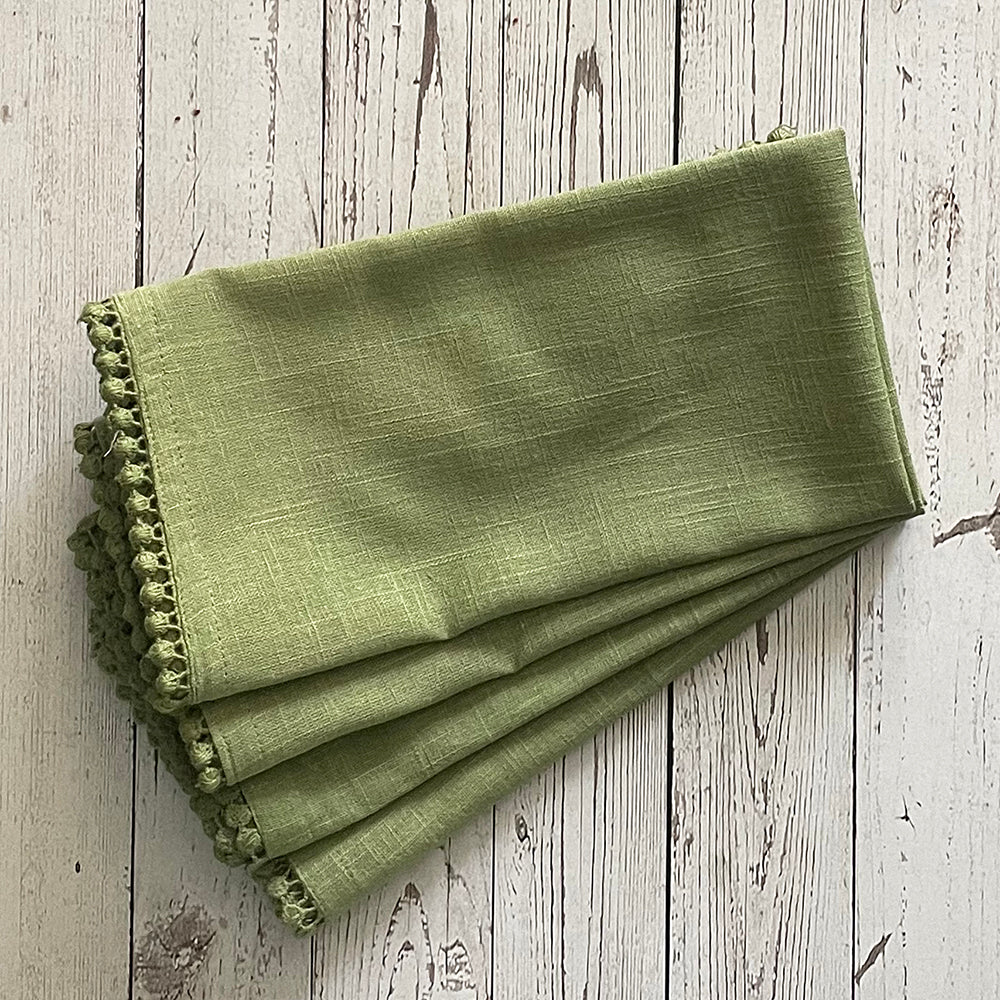 Lace Green Napkin - Set of 4