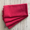 Lace Red Napkin - Set of 4