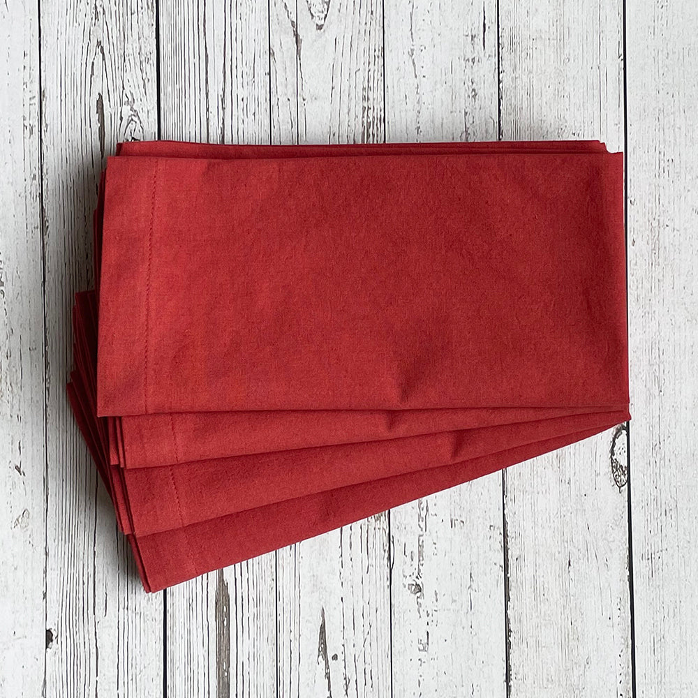 Solid Coral Napkin - Set of 4