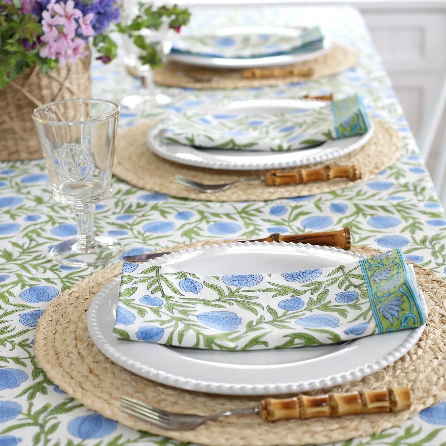 Pomegranate Blue Napkins