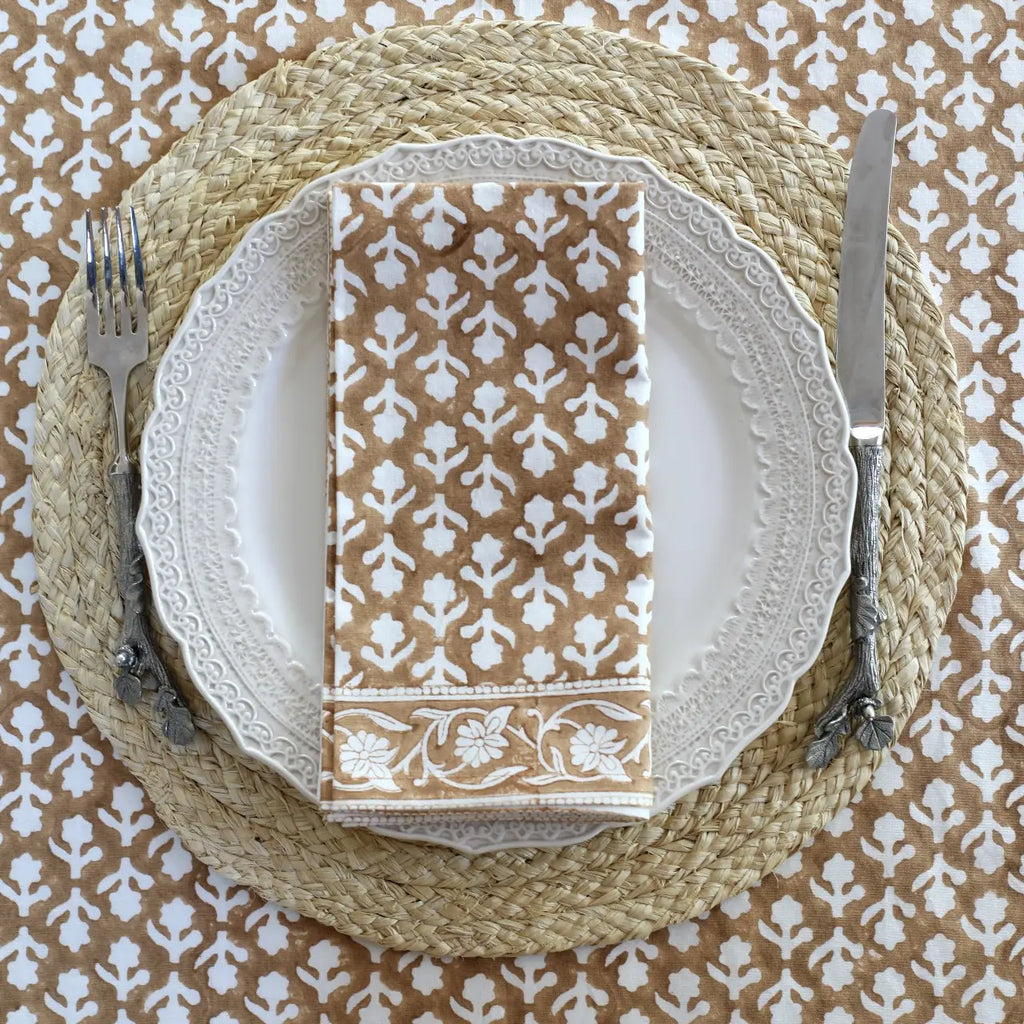 Napkin Charlotte Caramel - Set of 4