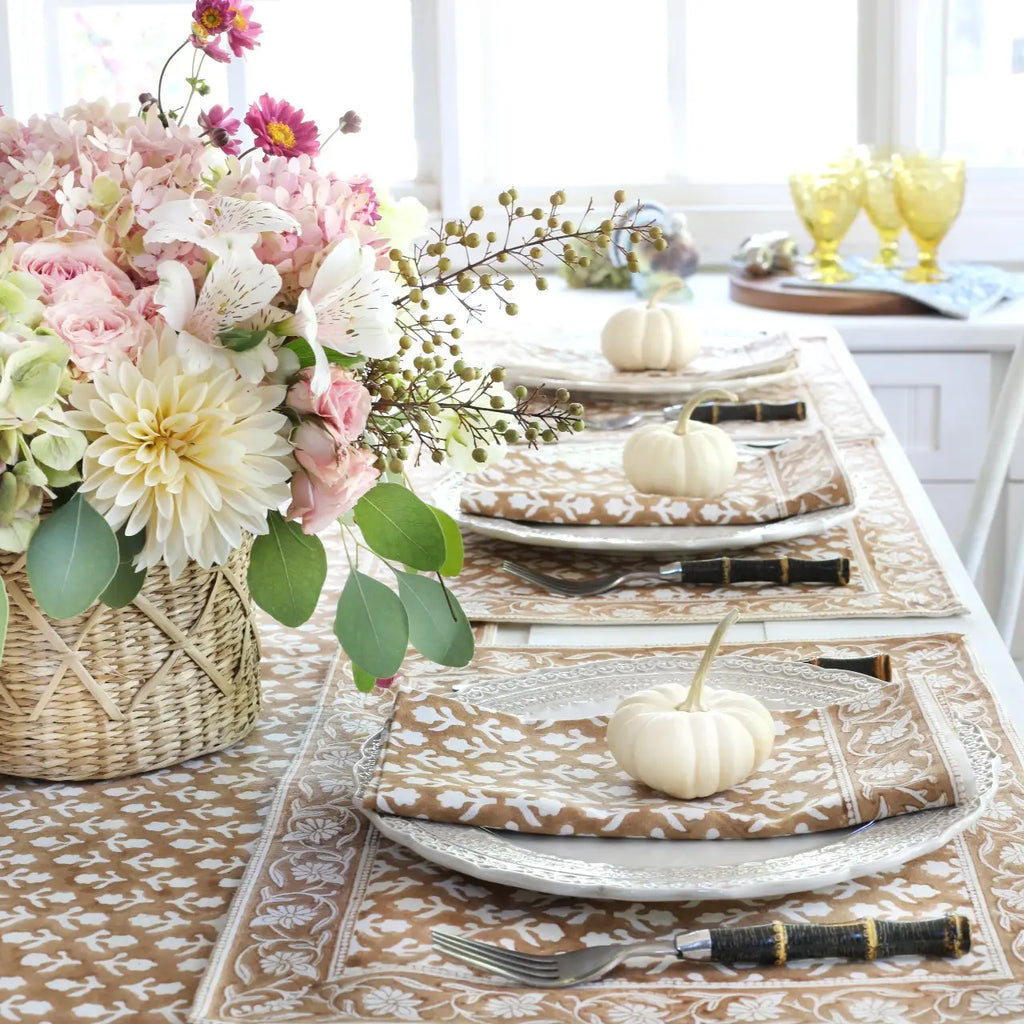 Placemat Charlotte Caramel, Set of 4