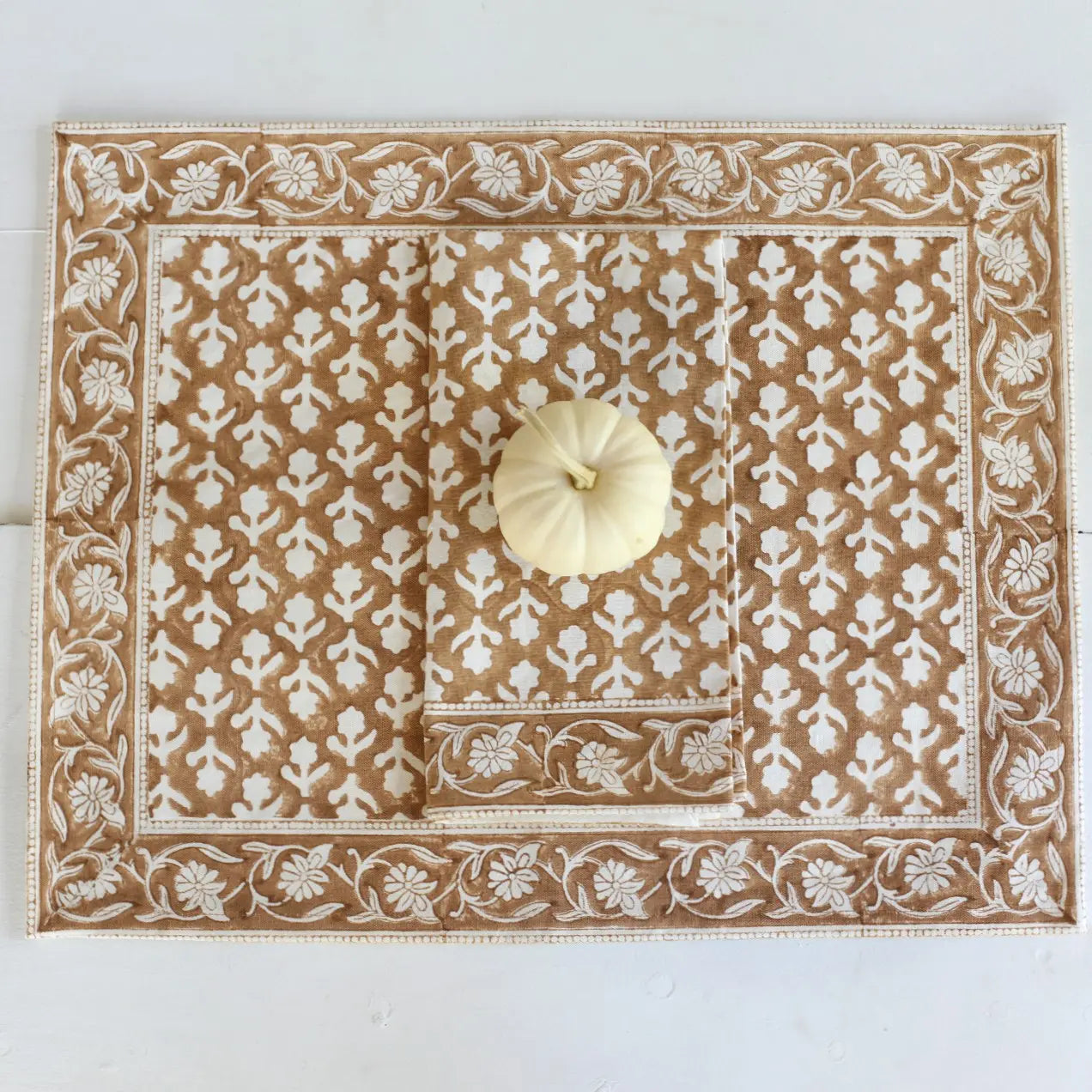 Placemat Charlotte Caramel, Set of 4