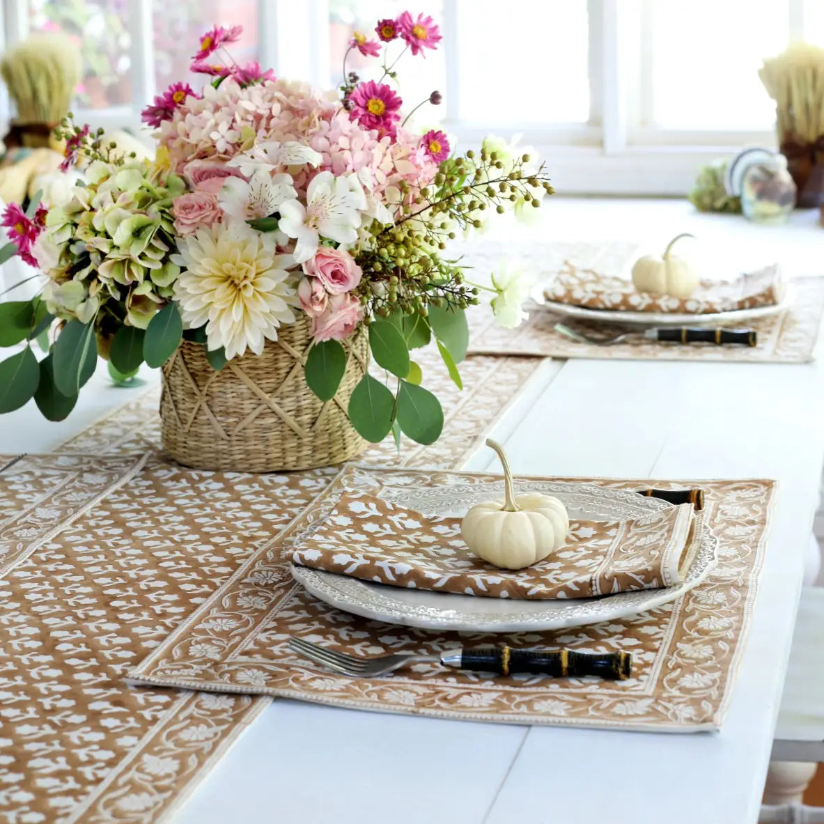 Placemat Charlotte Caramel, Set of 4