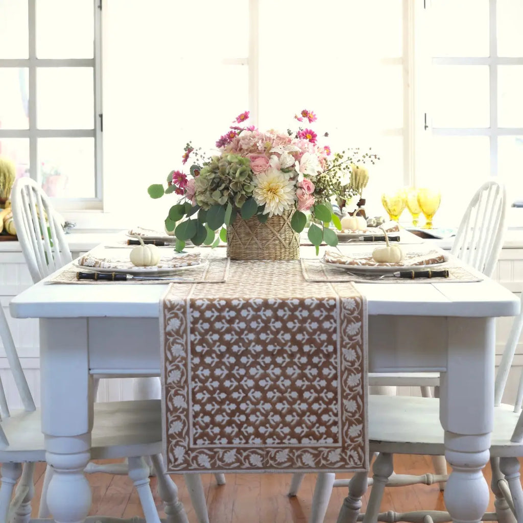 Charlotte Caramel Table Runner