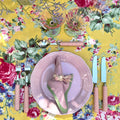 Daisy Pink Linen Napkin - Set of 4