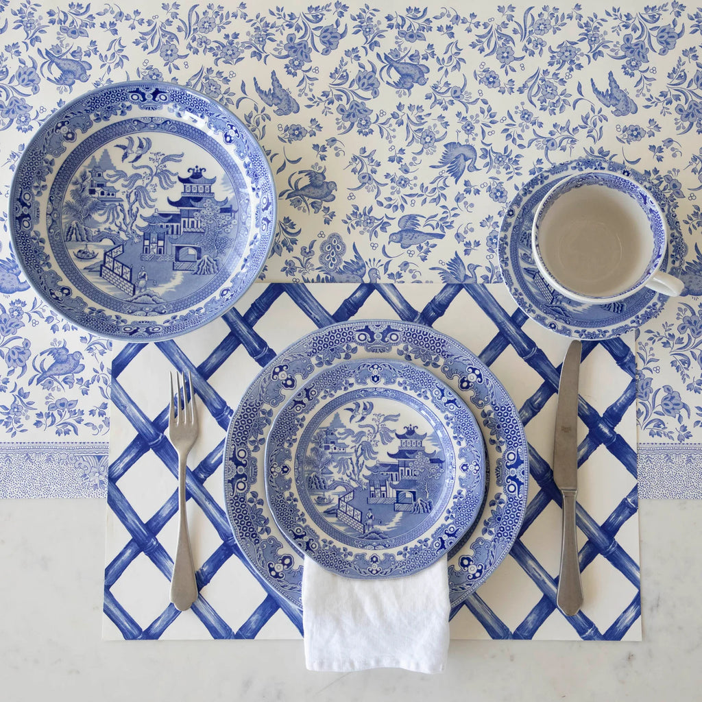 Blue Willow Paper Runner