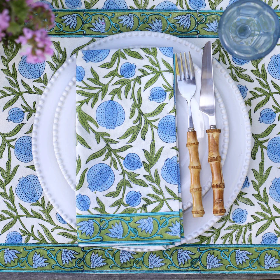 Pomegranate Blue Napkins