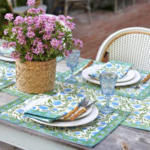 Pomegranate Blue Napkins