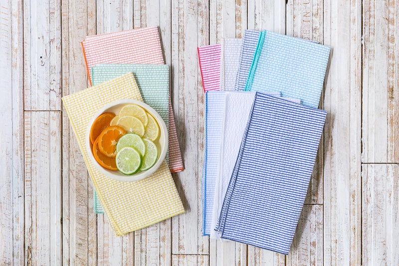 Seersucker Cloth Napkin - Set of 8