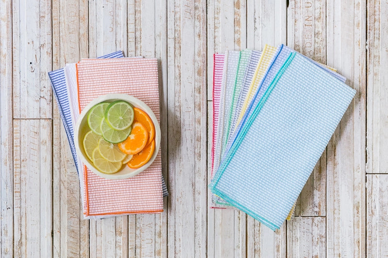 Seersucker Cloth Napkin - Set of 8